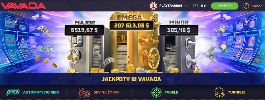 Jackpot w kasynie Vavada